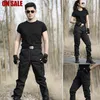 Black Tactical Military Pants Men's Clothing Camouflage Multi Pockets Hunting Trousers Mens Streetwear Casual Cargo Pants Male H1223