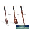 3pcs Korean Dinnerware Set Wooden Tableware Set Spoon Fork Chopsticks Luxury Cutlery Gift Flatware Dishwasher Safe