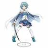 Portachiavi Anime Puella Magi Madoka Magica Figure in acrilico Homura Kyouko Personaggio Stand Modelli In piedi Segno Fred22