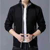 Men's fleece Cardigan sweater fall/winter thermal jacket zip knit sweater trend casual jacket plus size M-4XL 211221