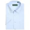 Men s Short Sleeve Shirts Men Business Formal Dress Shirts Social Shirt Classic Style Brand Non Iron Male Shirts Office Wear LJ200925