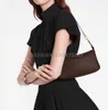 Genuine Leather Mini Women Shoulder Bags Crossbody Presbyopic Purses Bag White Plaid Handbag Totes Clutch Wallet With Orange Box