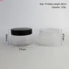 30 x 120g Bouteille vide de crème givrée transparente avec couvercles en plastique et joint 4OZ Conteneurs d'emballage cosmétique de bonne qualité