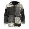 ハラジュクセーターメンズ冬のファッションパッチワークポケット秋の男性フード付きカーディガンセーターアウトウェア201126と一緒にセーターコート