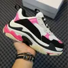 High Quality Triple S Athletic Outdoor Men's Women's Designer Shoes All Black White Pink Grey Beige Red Luxurys Designers Fashion Trainers Size Eur 36-45