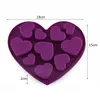 Stampo per cioccolato in silicone a forma di cuore Lettere inglesi Stampi per torta al cioccolato Vassoio in silicone per ghiaccio Stampi per gelatina Stampo per cottura al sapone SN4363