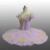 Stage Wear Fairy Purple Velvet Girls Classical Ballet Pancake Tutu