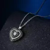 Holle diamant hart ketting