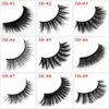 100% 3D Mink Trucco Thick Croce Cultura False Eyelashes Eye Ciglia Estensione Fatti a mano Natura Ciglio 36 Stili Scatola rotonda Packaging DHL