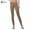 Sitruuna primavera inverno leggings de camurça dobre cintura alta retrô elástico elástico magro mulheres lápis plus size 201109