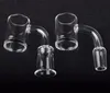 4 mm Boden-Quarz-Banger, 25 mm Außendurchmesser, flache Oberseite, weiblich, männlich, 10 mm, 14 mm, 18 mm, Domeless Nail Oil Rig, dicker Banger