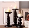 Metallo Candelabri Titolari Nero Candelabri Black Vasi Vasi di fiori Tavolo da sposa Centrotavola Candelabra Stand Bullar Stand Decor Party Decor Decorazioni per la casa