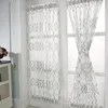 Gardin draperier napearl europeisk stil korta fönster gardiner för dörr draperi färdiga kök elegant enkelpanel heminredning1