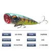 14g kunstmatig 8 cm aas plastic visserij tackle top water popper lokt wobbler crankbait aas