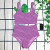 Lettere stampate Bikini Tankini Sexy imbottito Costumi da bagno per feste in piscina Slip da spiaggia da donna Slip Accogliente Costume da bagno diviso Costume da bagno da donna