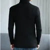 Gestreifter Rollkragenpullover Herrenpullover Wollpullover Pullover Männlich Übergroßer Rollkragenpullover Männer Sweter Pull Jumper Koreanischer Stil Weiß 201126