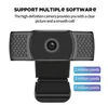 Computer Webcam with Built-in Microphone 2MP Full HD 1080P Widescreen Video Work Home Accessories USB Web Camera for PC