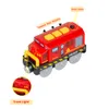 ألعاب القطار الكهربائية للمعلومات الكهربائية مجموعة Train Diecast Slot Toy Fit for Standard Wooden Train Track Railway Y1201259W9198043