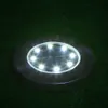 4PCS 8LEDS الطاقة الشمسية بالطاقة IP65 مقاومة للماء