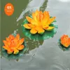 Fleur de Lotus artificielle flottante de 10 CM de diamètre, fleurs d'eau pour ornement de noël, fournitures de décoration pour fête de mariage