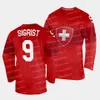 College Hockey Wears Womens Team Switzerland 2022 Winter Hockey Jersey 6 Yannick Weber 7 Lara Stalder 9 Shannon Sigrist 11 Sven Senteler 8 Kaleigh Quennec 12