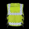 Motorcycle Reflective Racing Vest Multifunctional Jackets Lattice Screen Cloth Safety Traffic Police oxford coating jacket194e