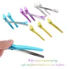 12Pcs Colorful Hair Grip Clips Hairdressing Sectioning Cutting Clamps Professional Plastic Salon Styling Tool W3250