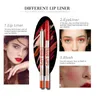 Partihandel Menow 12PC / Set Professionell Maquiagem Lip Liner Pencil Vattentät Natur Långvarig Trä Lipliner Pen Makeup Kosmetiska Verktyg