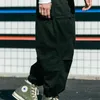 ストリートウェア貨物パンツ男性服緩い広い足のズボンヒップホップのカジュアルな汗ねぎの春のポケットジョギングパンタロンHombre G220224