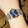 LIGE Fashion Women Watches Gold Blue Ladies Bracelet Watches Reloj Mujer 2020 New Creative Waterproof Quartz Watch For WomenBox T9249603