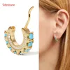 boucles d'oreilles cerceau vermeil or