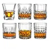 Wine Glasses Vodka Cup Barware Old Fashion 300ml Engraved Diamond Crystal Whiskey Glass Tumbler Hotel Restaurant Water Glasses LJ200821