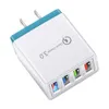 4 ports Charge rapide rapide QC3.0 USB Hub chargeur mural 3.5A adaptateur secteur EU US Plug voyage téléphone chargeurs de batterie prise