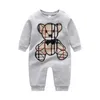 2022 Newborn Baby girl Cotton Romper 0-2Y Rompers Toddle Baby Bodysuit Retail boy Designer Clothes Kids Jumpsuit Bb_kidsss