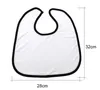 sublimation transfer single side bibs Kitchen Tools polyester and one-side cotton baby bib saliva towel RRB14506