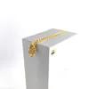 18 K Verklig gul gul fin guldfinish CZ DD DRAGON Pendant detaljerad 3D Lycka till USA Dragon Flat Chain Necklace6794130
