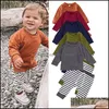 Clothing Sets Baby & Kids Baby, Maternity Boys Outfits Infant Toddler Tops+Stripe Pants 2Pcs/Set Spring Autumn Fashion Boutique Clothes Z505