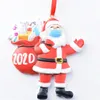 Christmas Decorations 1/2/3/4/5/6PC 2021 3DChristmas Ornament Santa Wearing A Face Mask Decorate Tree Snowman Decoration Kids Year Gift1