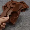 Biscuits en silicone au chocolat Double Coeur 3D Moule de moule DIY outil de décoration de gâteau de bricolage