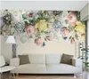 3d tredimensionella bakgrundsbilder modern enkel trädgård blomma tv bakgrund vardagsrum film och tv tapeter självhäftande väggmålning