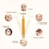 Electric Face Lifting 24k Gold Facial Beauty Vibration Roller Massager Stick Face Skin Care Stick Firming by hope113552915
