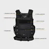 Tactical Vest Military Combat Armor Mens Hunting Army Adjustable Outdoor CS Training Guin22