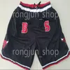 Men Team Basketball Shorts Just Don Short Hip Pop Sport Wear Pant with Pocket Zipper Sweatpants Blue White Black Red Purple Ed Good Quality Man Size S-XXL