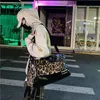 Borsa da viaggio a breve distanza con stampa leopardata alla moda Borsa da viaggio per uomo leggera portatile da donna Palestra sportiva di grande capacità1