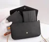 3 cores em relevo saco de mulher bolsa bolsa original caixa de data de data moda atacado verificador xadrez flor