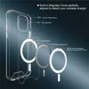 충격 방지 자기 클리어 케이스 무선 충전기 TPU PC iPhone 7 8 8Plus 11 Pro Max 용 투명한 뒷면 커버