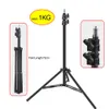 2.1M Heavy Duty Metal 2m Light Stand per Photo Studio Relfectors Softbox Max Load to 1KG Treppiede Video Background Stand