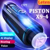 Leten X9 Automatisk Piston Telescopic Masturbator uppvärmning av avsugning THROSTING STLÄNGANDE MANA MASTURBATION MASKIN CUP SEX TAY FÖR MEN4154393