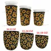 3 Size Herbruikbare Iced Coffee Mouw Isolator Cup Sleeve 30oz 22oz 16OZ voor koude dranken Dranken Neopreen Cup Holder