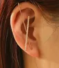 Bohemian Wedding Ear Wrap Crawler Hook Earring Crystal Stud Earrings For Woman Lightning Zirconia Climber Earrings Jewelry2900147